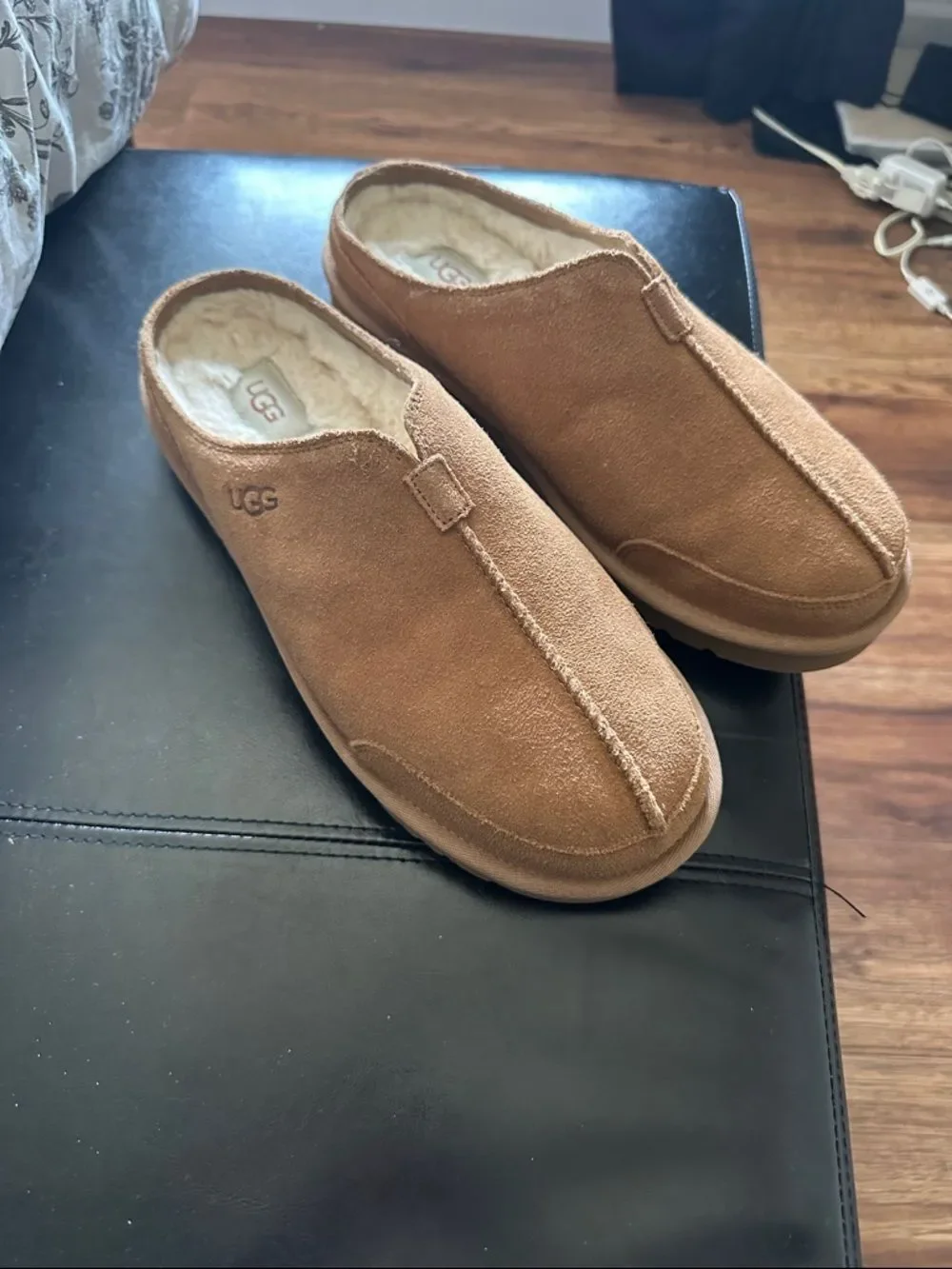 UGG Men's Suede Slip-On Loafer in Chestnut Brown NWOT